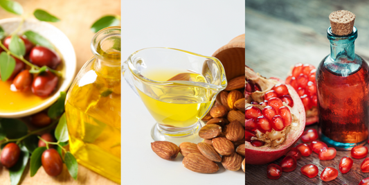 Jojoba, Almond & Pomegranate Oils for Skin: Anti-Aging Power Trio