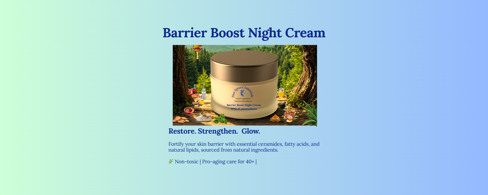 Powered by lipids, 15 anti-oxidants & phytoceramides to restore hydration, & strengthen skin barrier naturally
